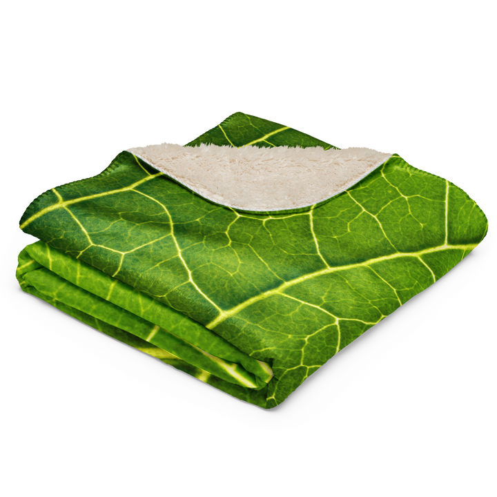 Coperta sherpa FOGLIA - Gufetto Brand 