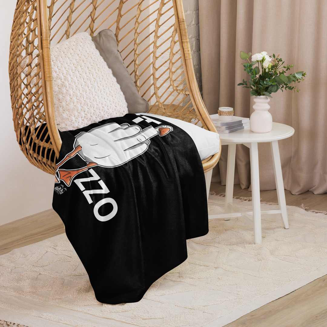 Coperta sherpa ST...ZZO NERA - Gufetto Brand 