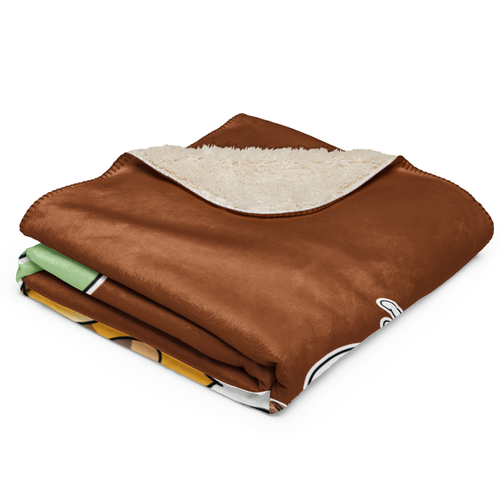 Coperta sherpa CAFFEOLA - Gufetto Brand 