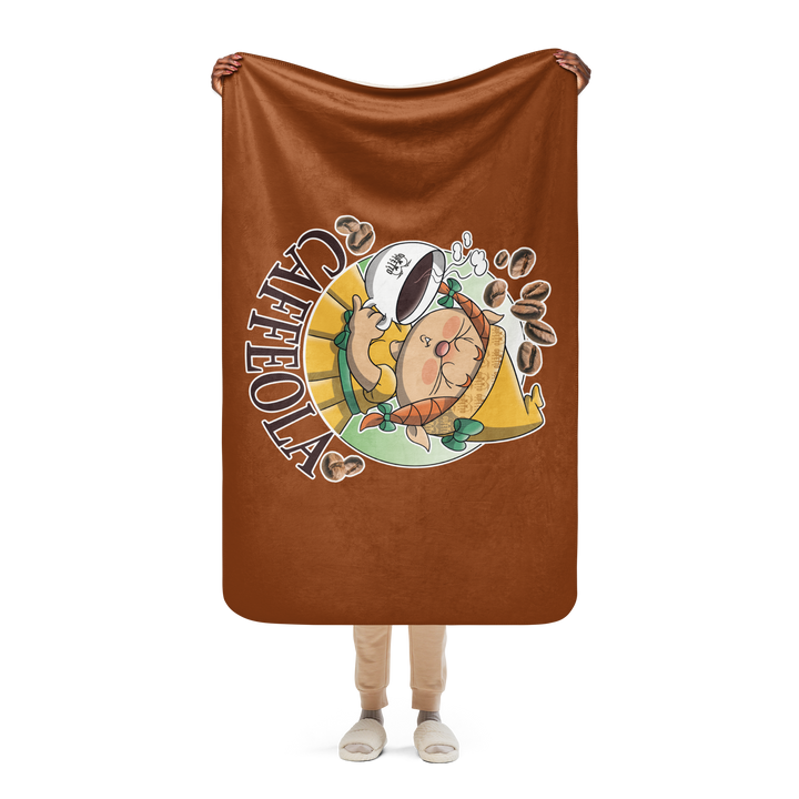 Coperta sherpa CAFFEOLA - Gufetto Brand 