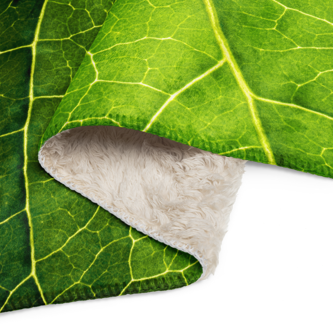 Coperta sherpa FOGLIA - Gufetto Brand 