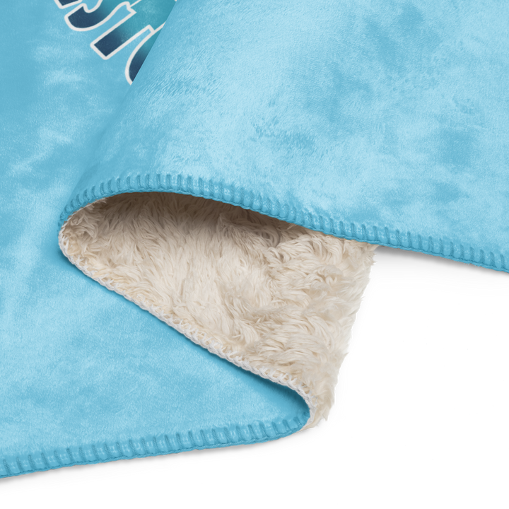 Coperta sherpa BIANCO CELESTOLO - Gufetto Brand 