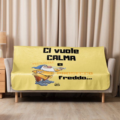 Coperta sherpa PROSECCO FREDDO - Gufetto Brand 