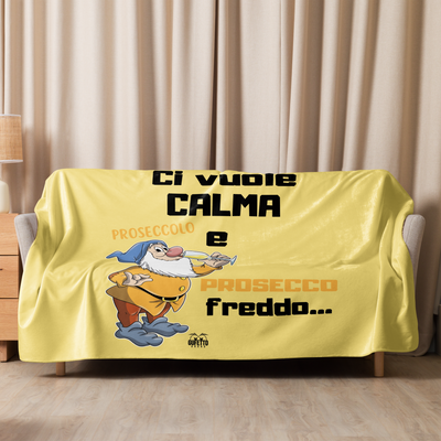 Coperta sherpa PROSECCO FREDDO - Gufetto Brand 
