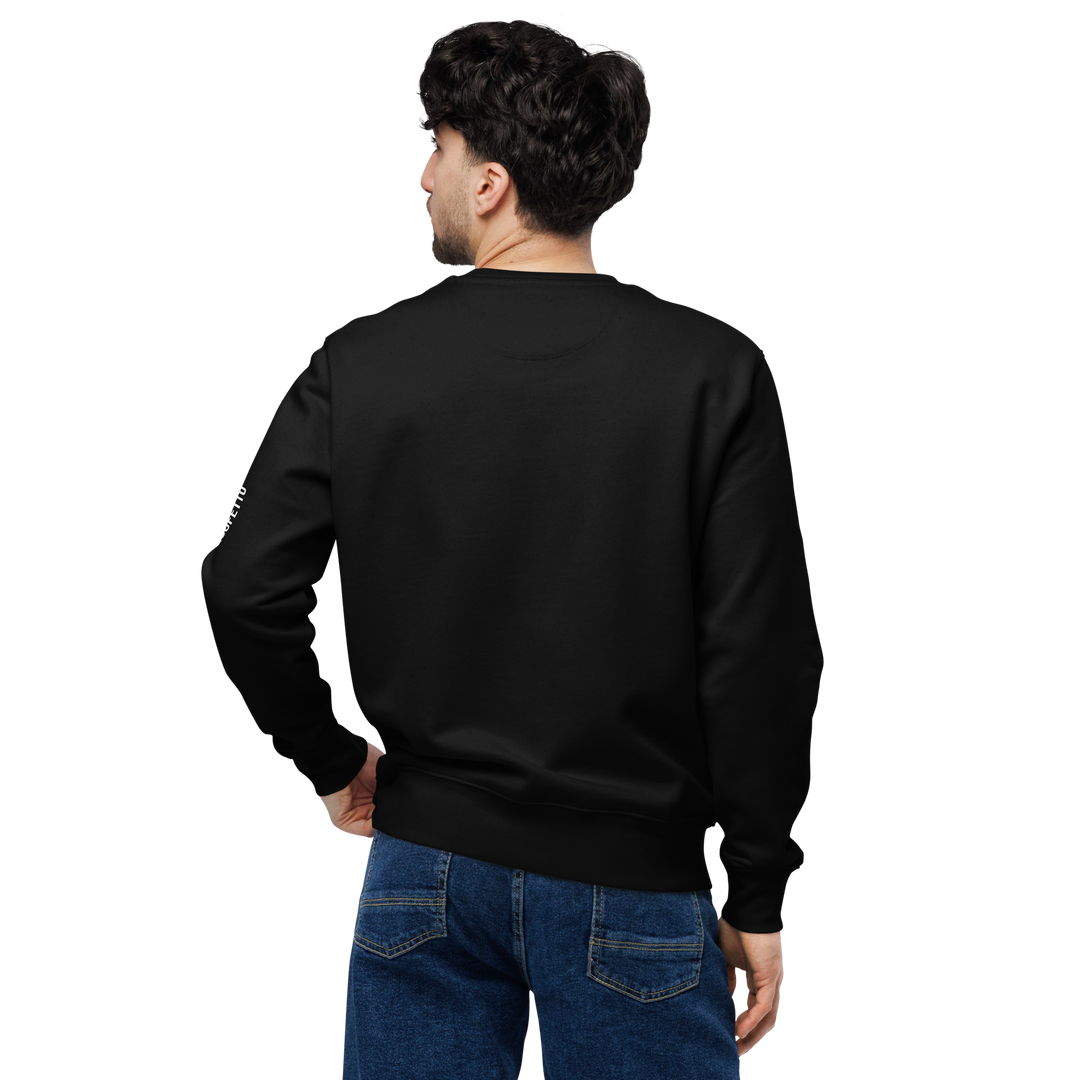 Felpa eco unisex GUFETTO 1 BIANCO OCCHI BIANCHI - Gufetto Brand 