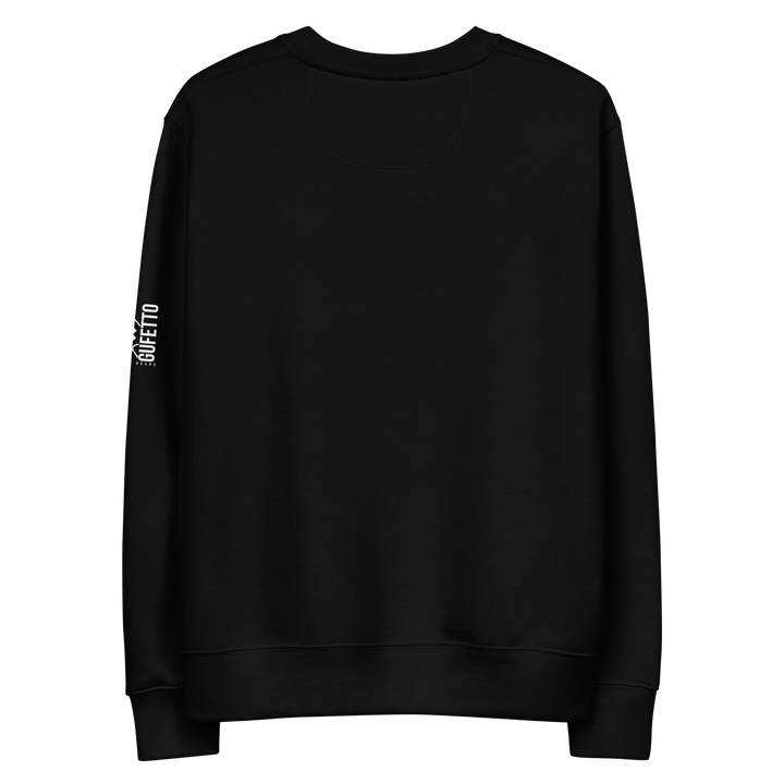 Felpa eco unisex GUFETTO 2 BIANCO OCCHI BIANCHI - Gufetto Brand 