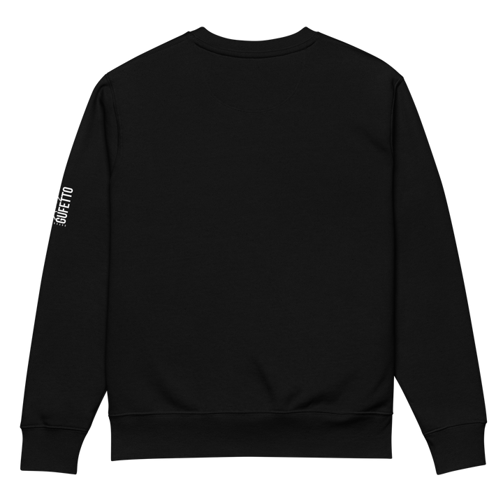 Felpa eco unisex GUFETTO 2 BIANCO OCCHI BIANCHI - Gufetto Brand 