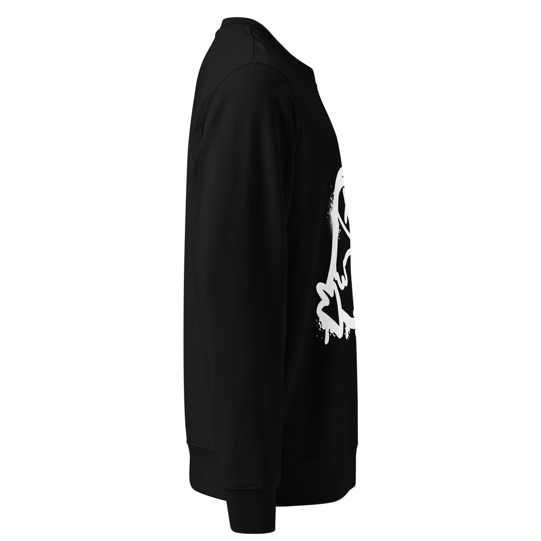 Felpa eco unisex GUFETTO 2 BIANCO OCCHI BIANCHI - Gufetto Brand 