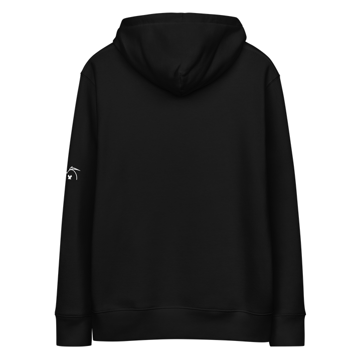 Felpa con cappuccio ecologica classica unisex GUFETTO 1 BIANCO OCCHI ROSSI - Gufetto Brand 