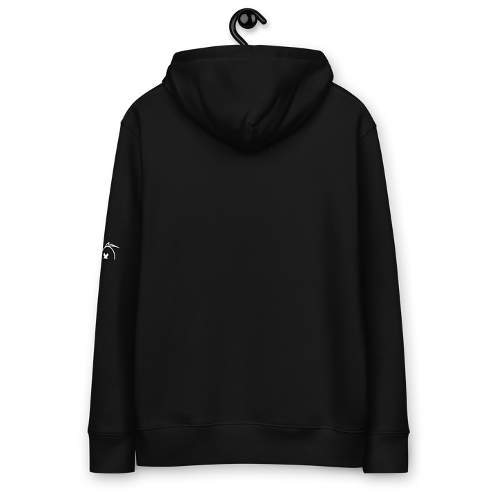 Felpa con cappuccio ecologica classica unisex GUFETTO 1 BIANCO OCCHI ROSSI - Gufetto Brand 