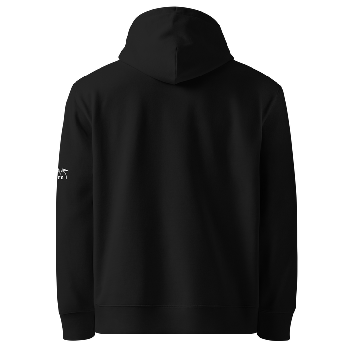 Felpa con cappuccio ecologica classica unisex GUFETTO 1 BIANCO OCCHI ROSSI - Gufetto Brand 