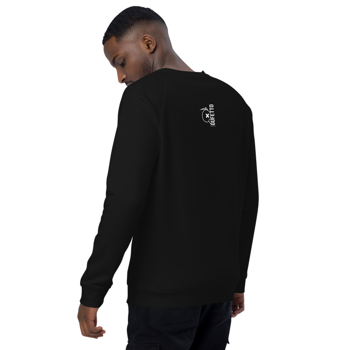Felpa raglan in tessuto organico unisex SKULL DARK - Gufetto Brand 