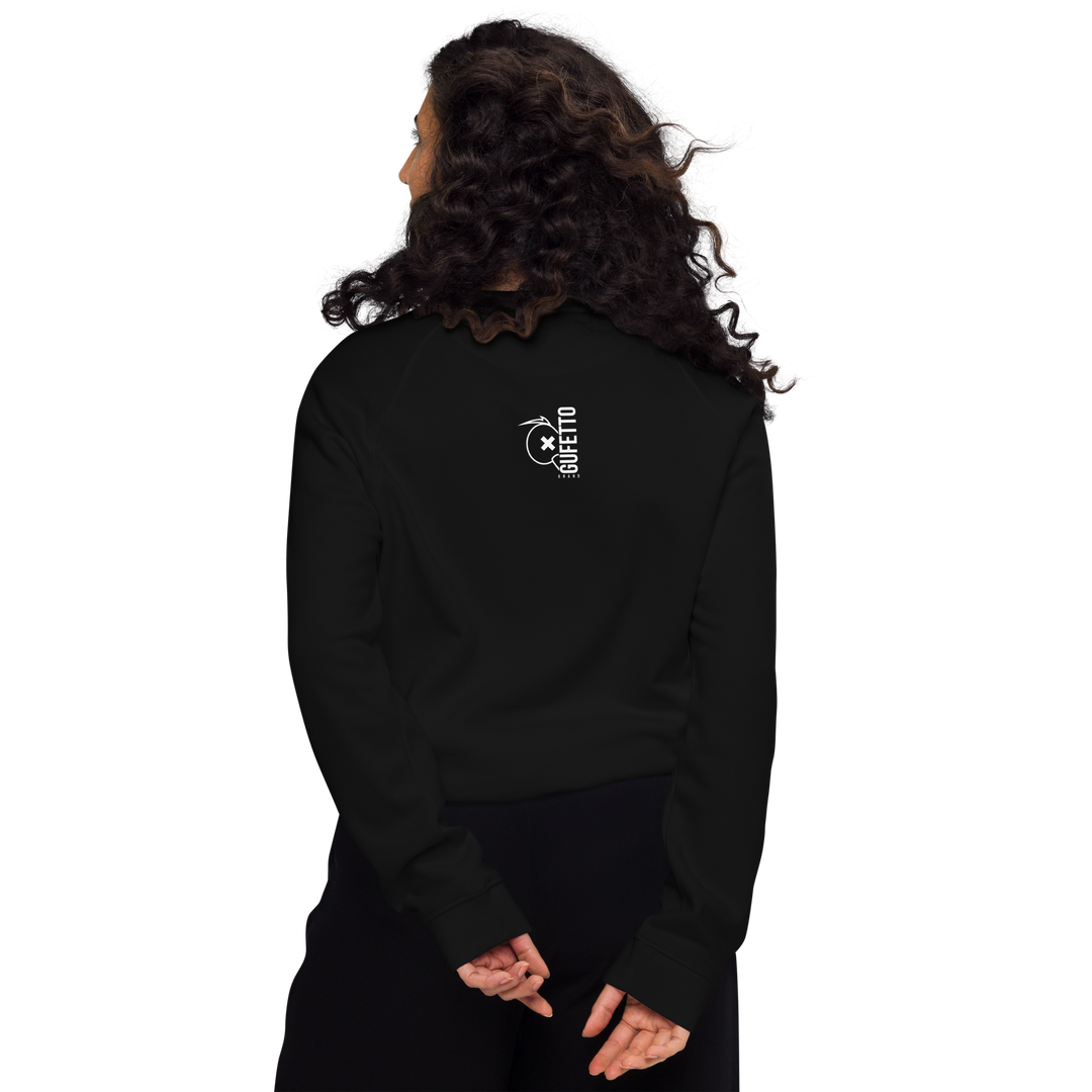 Felpa raglan in tessuto organico unisex SKULL DARK - Gufetto Brand 