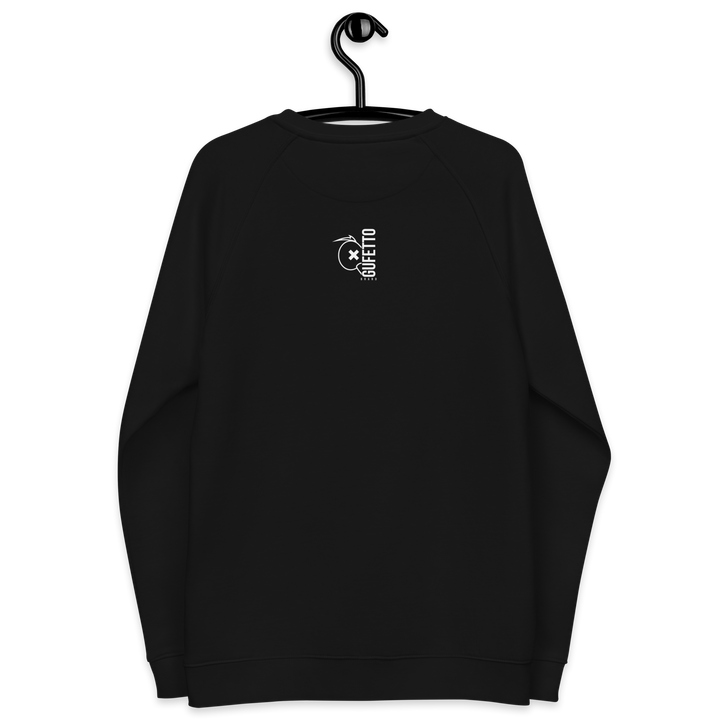 Felpa raglan in tessuto organico unisex SKULL DARK - Gufetto Brand 