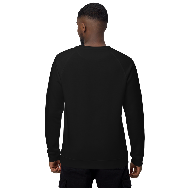 Felpa raglan in tessuto organico unisex GUFETTO OCCHI BIANCHI - Gufetto Brand 