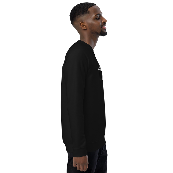 Felpa raglan in tessuto organico unisex GUFETTO OCCHI BIANCHI - Gufetto Brand 