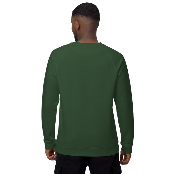 Felpa raglan in tessuto organico unisex GUFETTO OCCHI BIANCHI - Gufetto Brand 