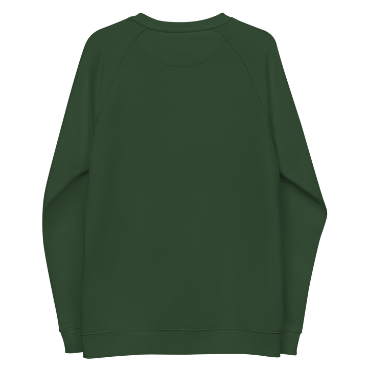 Felpa raglan in tessuto organico unisex GUFETTO OCCHI BIANCHI - Gufetto Brand 