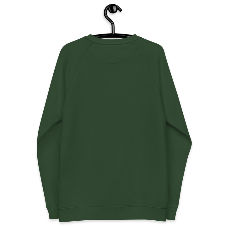 Felpa raglan in tessuto organico unisex GUFETTO OCCHI BIANCHI - Gufetto Brand 