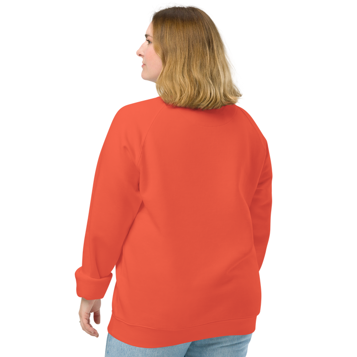 Felpa raglan in tessuto organico unisex GUFETTO OCCHI BIANCHI - Gufetto Brand 