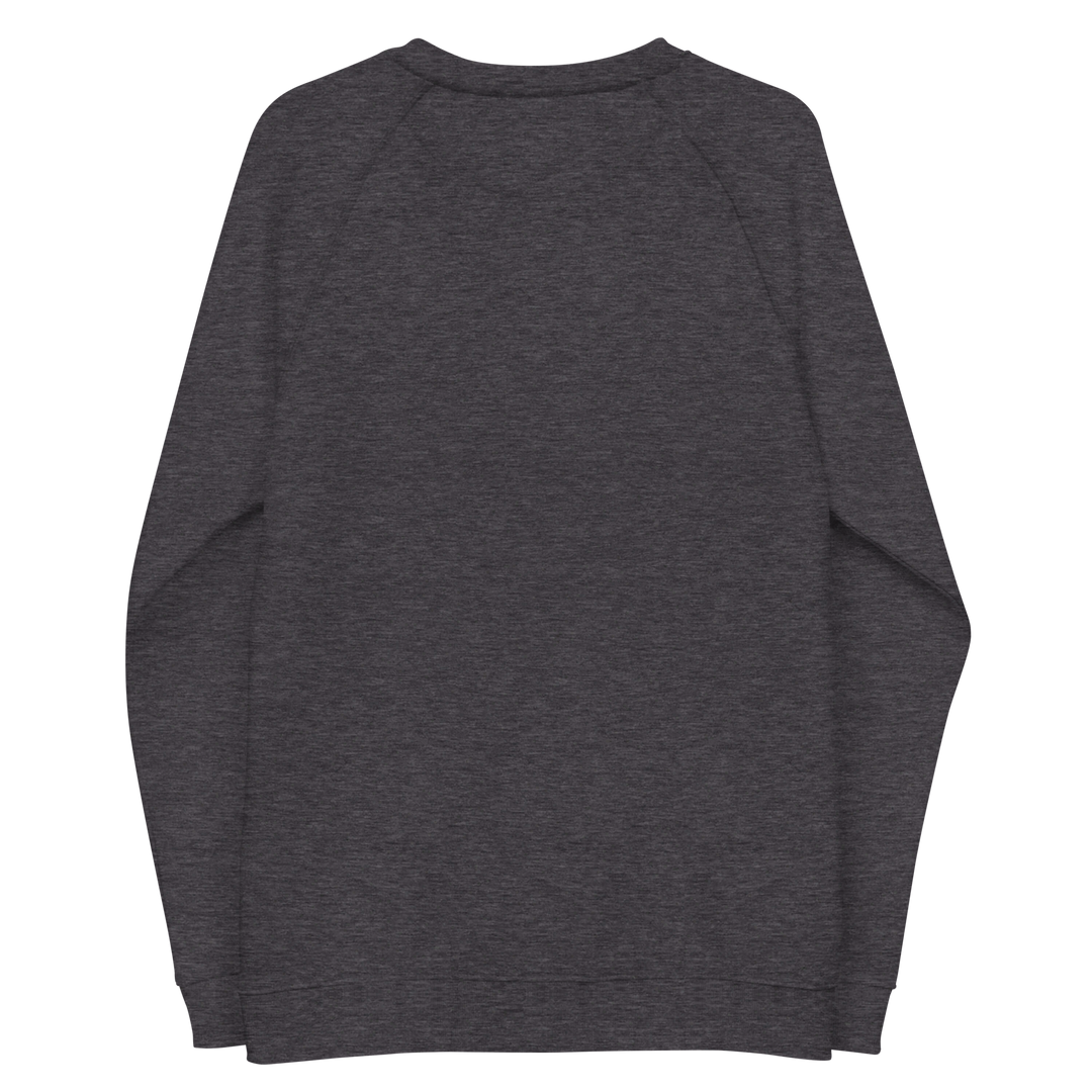 Felpa raglan in tessuto organico unisex GUFETTO OCCHI BIANCHI - Gufetto Brand 