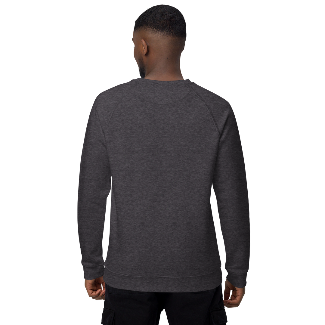 Felpa raglan in tessuto organico unisex GUFETTO OCCHI BIANCHI - Gufetto Brand 