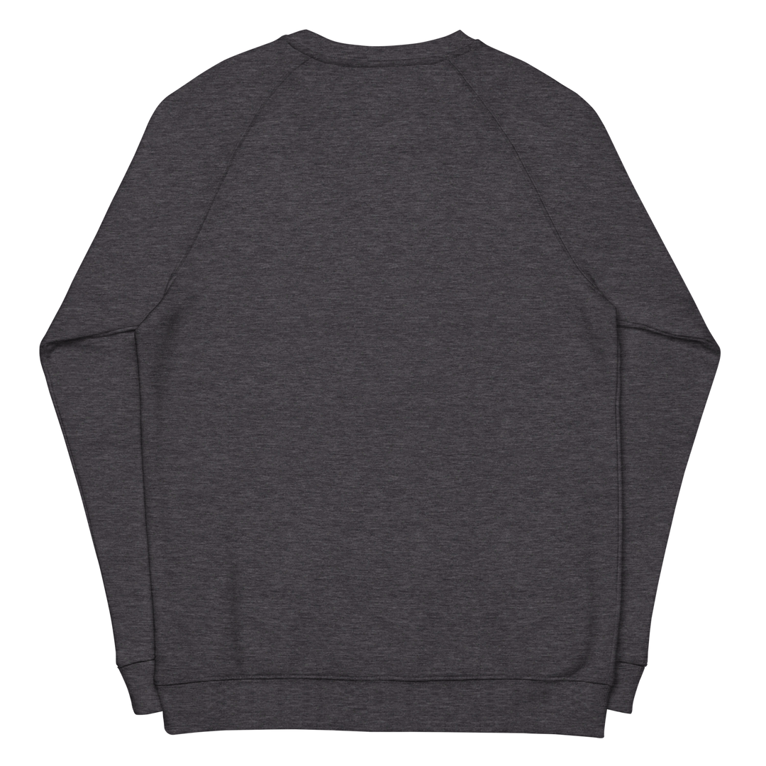 Felpa raglan in tessuto organico unisex GUFETTO OCCHI BIANCHI - Gufetto Brand 