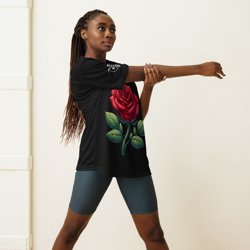 T-shirt girocollo performance unisex ROSE 3 - Gufetto Brand 
