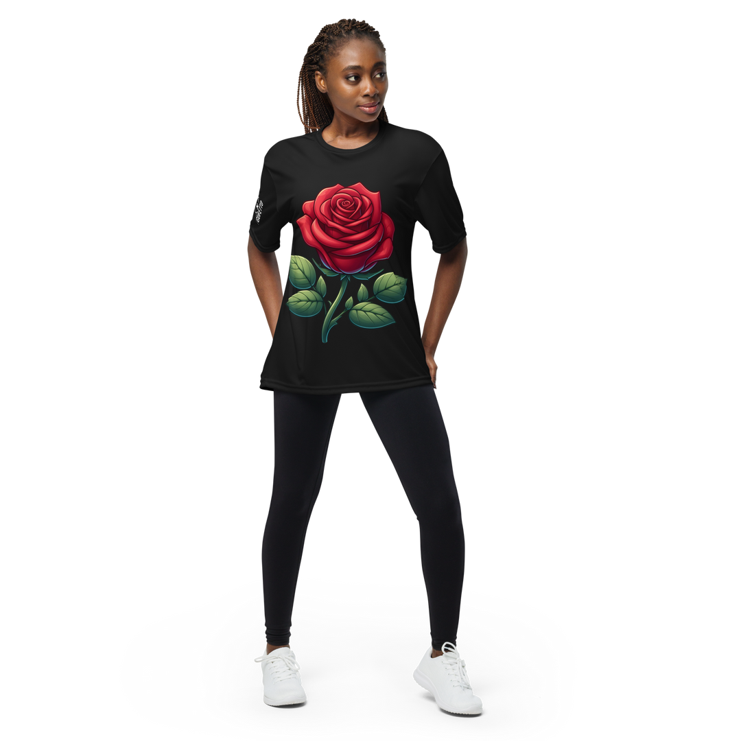 T-shirt girocollo performance unisex ROSE 3 - Gufetto Brand 