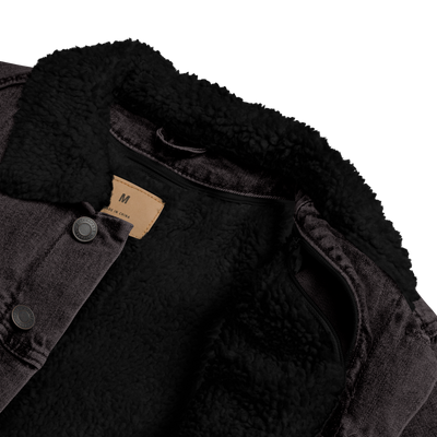 Giacca di jeans sherpa unisex Gufetto Brand - Gufetto Brand 