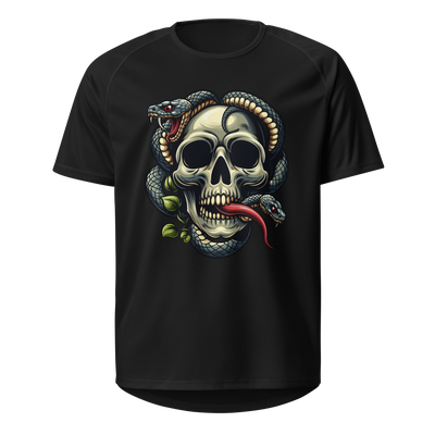 Maglietta sportiva unisex Skull Snake - Gufetto Brand 