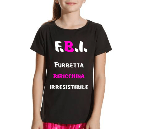 T-shirt Bambina F.B.I. - Gufetto Brand 