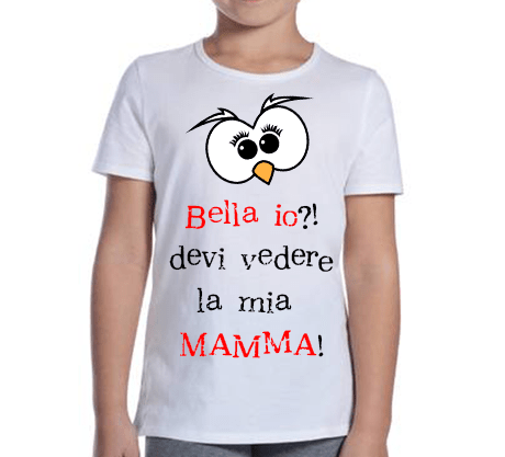 T-shirt Bambina la mia Mamma