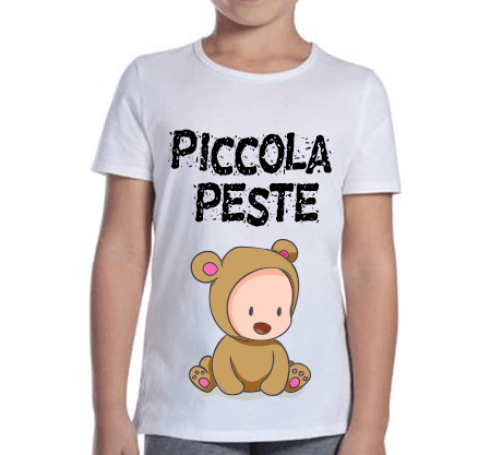 T-shirt Bambina Piccola Peste One - Gufetto Brand 