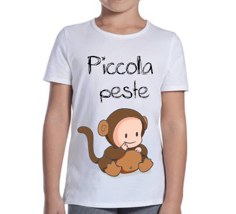 T-shirt Bambina Piccola Peste Three