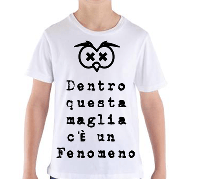 T-shirt Bambino Dentro questa Maglia... - Gufetto Brand 