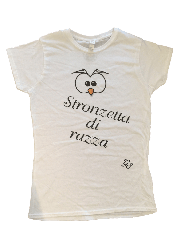 T-shirt Stronzetta di Razza Bianca Outlet - Gufetto Brand 