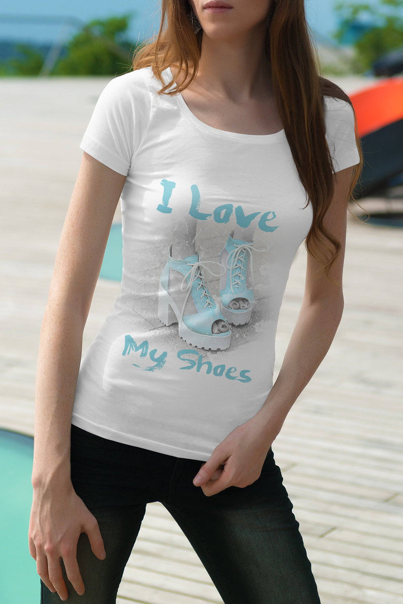 Gufetto Brand Donna T-shirt i love my shoes