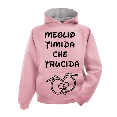 Felpa Donna ( Meglio Timida ) - Gufetto Brand 