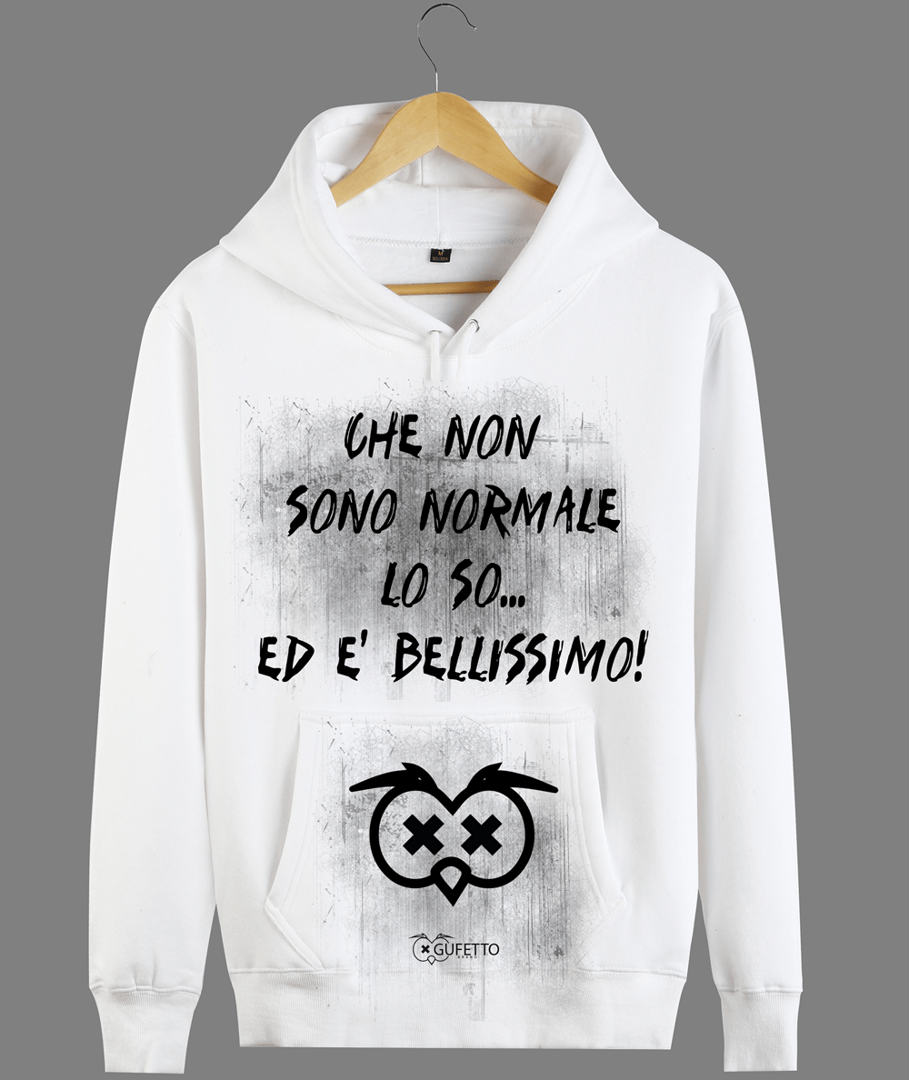 Felpa Uomo Che non sono... Black Edition - Gufetto Brand 