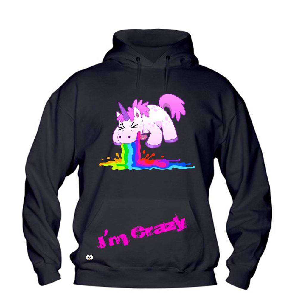 Felpa  Uomo I'm Crazy - Gufetto Brand 