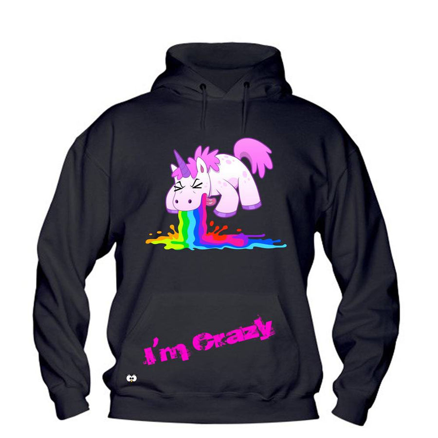 Felpa  Uomo I'm Crazy - Gufetto Brand 