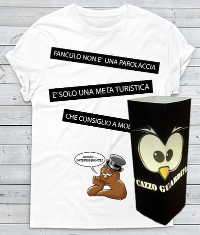 Bundle T-shirt Uomo/Donna + Lampada - Gufetto Brand 