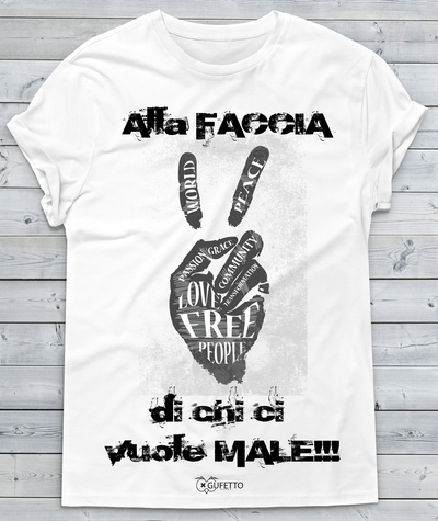 T-shirt Donna Alla faccia di chi... 2017 - Gufetto Brand 