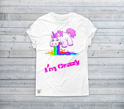 T-shirt Donna I'm Crazy - Gufetto Brand 