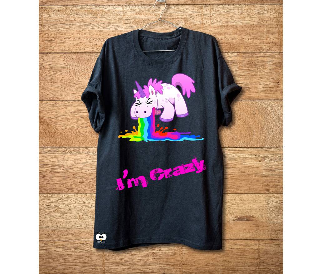 T-shirt Donna I'm Crazy - Gufetto Brand 