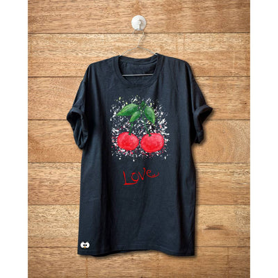 T-shirt Donna Love Cherries - Gufetto Brand 