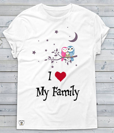 T-shirt Donna Love my Family - Gufetto Brand 