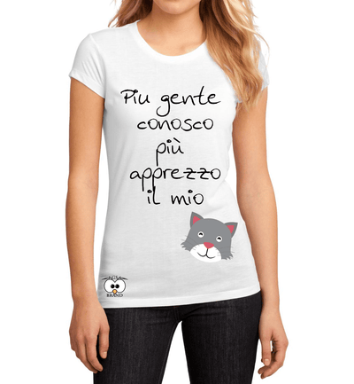T-shirt Donna Miao - Gufetto Brand 
