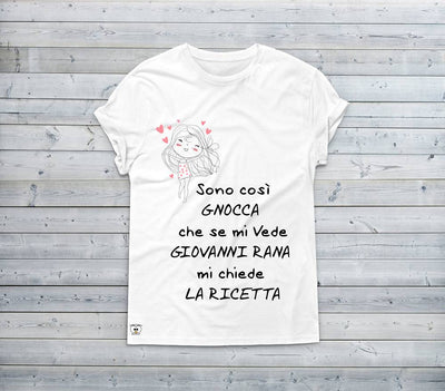 T-shirt Donna Sono così Gnocca ( Cuori ) Outlet - Gufetto Brand 